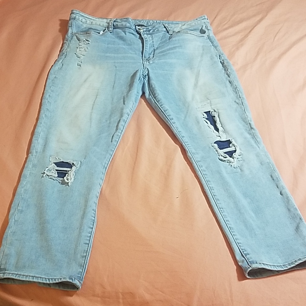 American Eagle Hi-Rise Crop Jean's